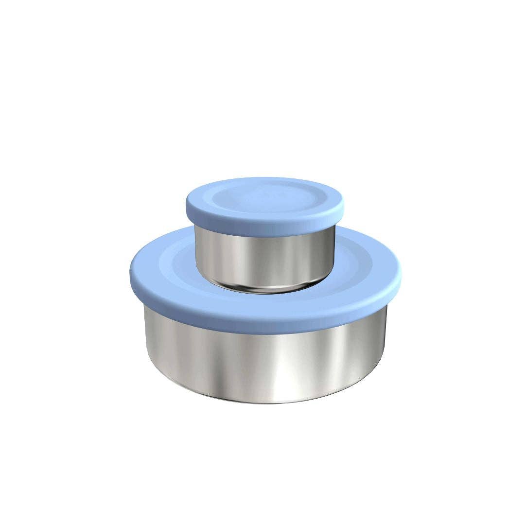 Stainless Steel Snack Pots: Blueberry