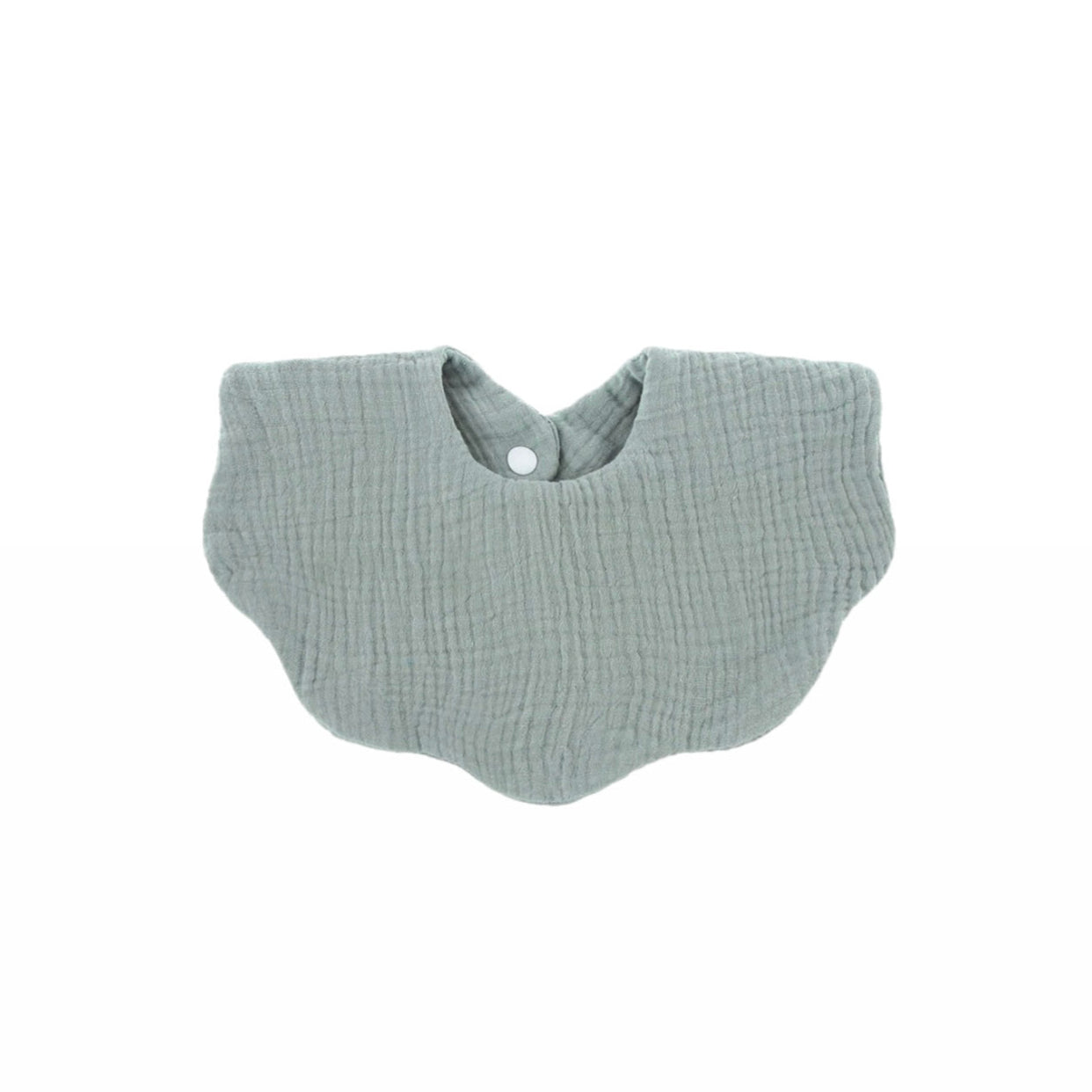 Scallop bib - Sage
