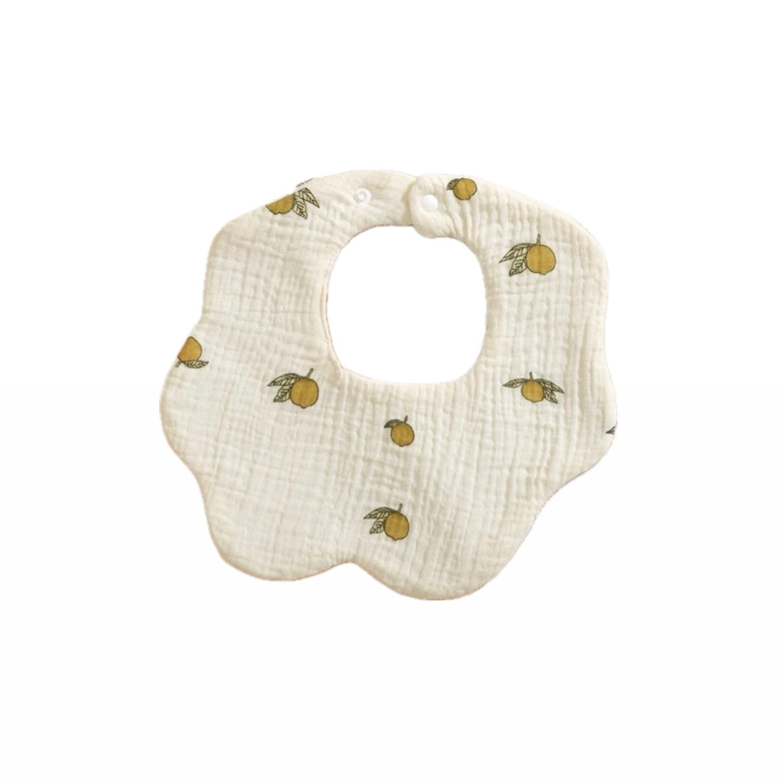 Scallop bib - Lemons