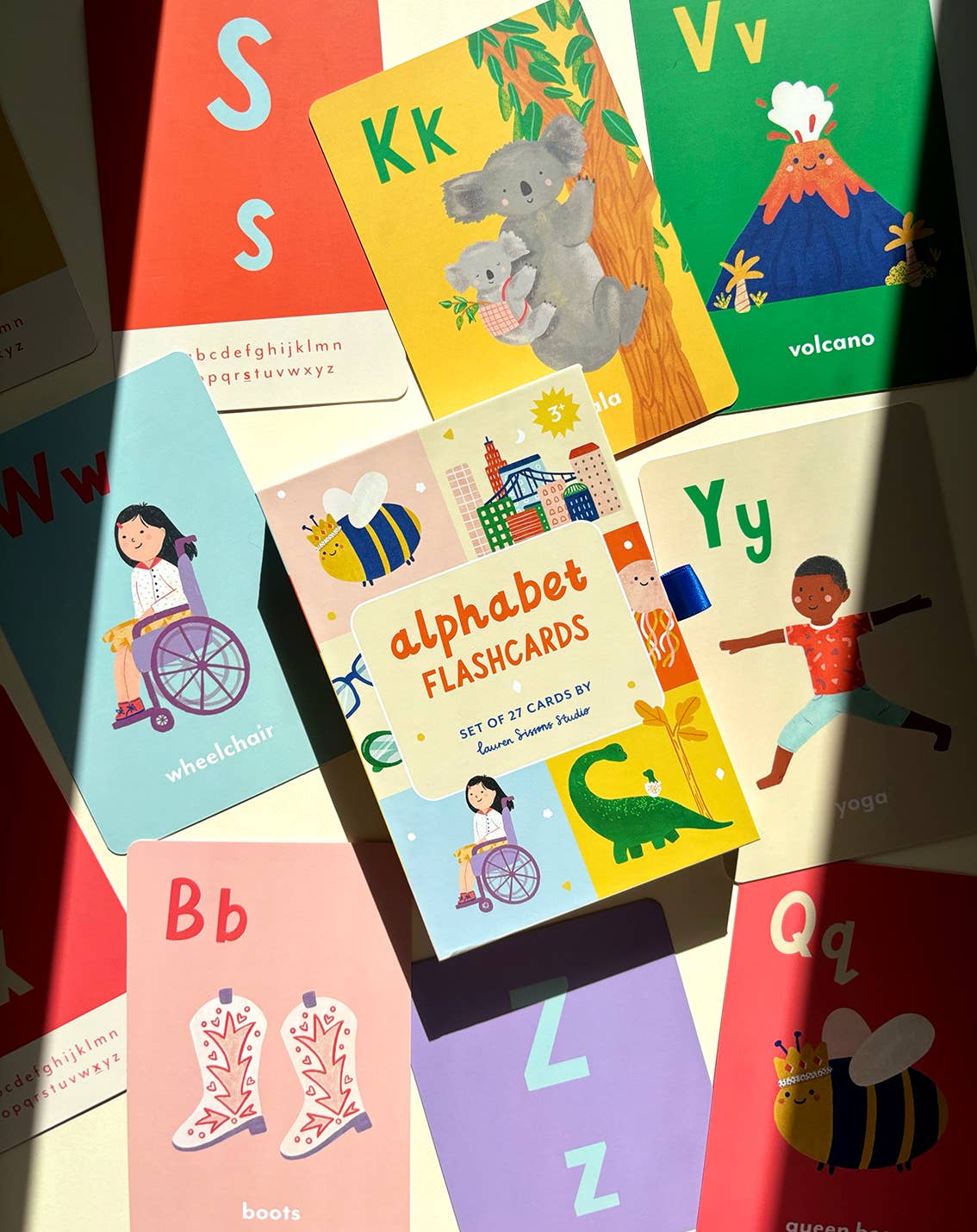 A-Z Illustrated Alphabet Flashcards - Kids Toys and Learning