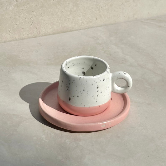 Ada Mug and Saucer - Blush
