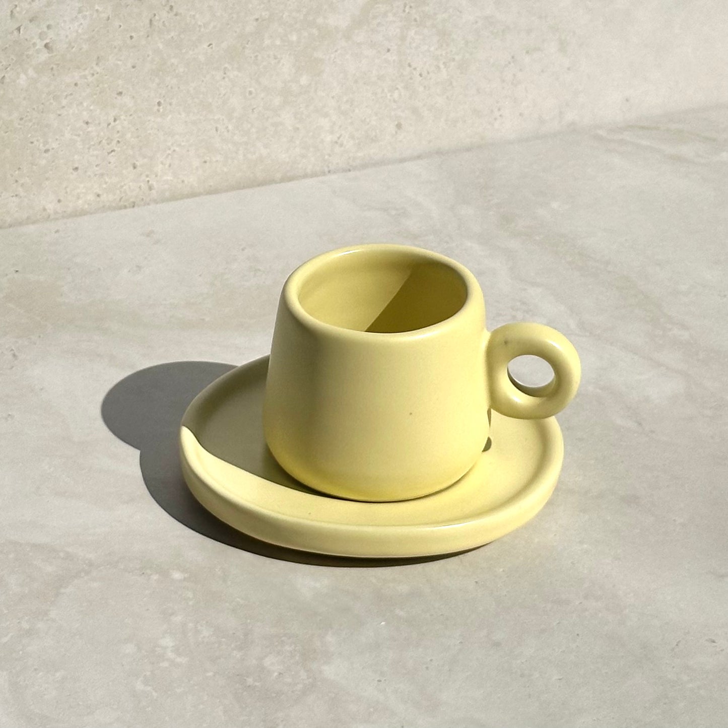 Ada Mug and Saucer - Lemon