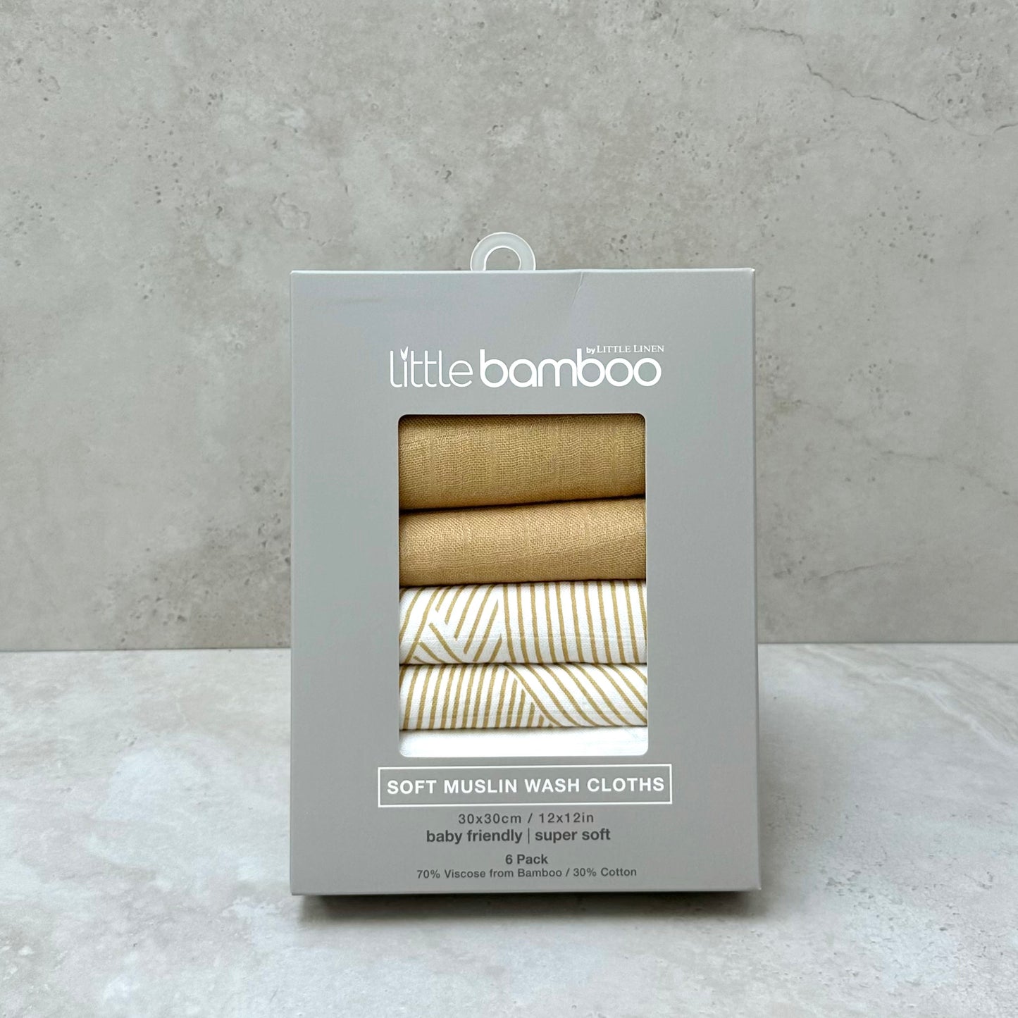 Bamboo Muslin Washers - 6pack