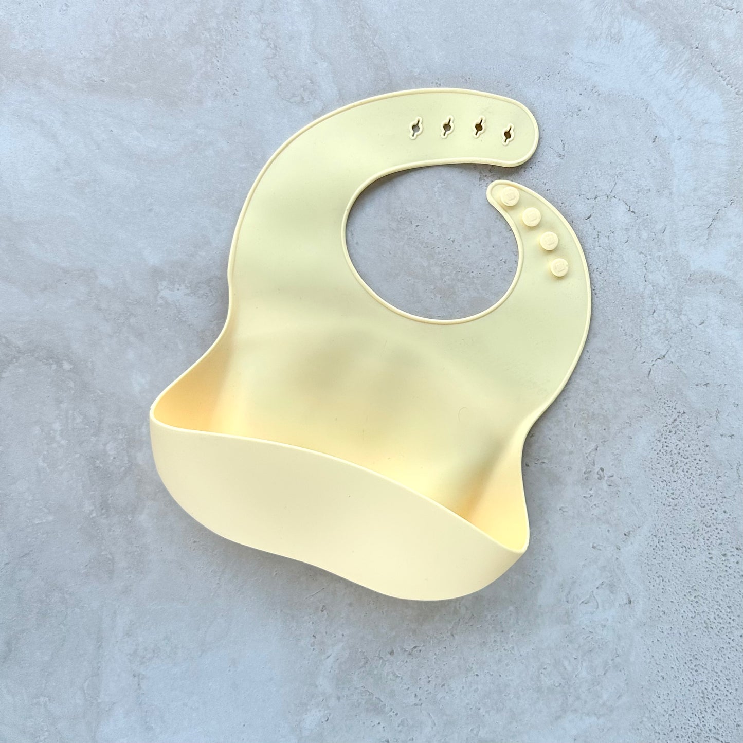 Silicone Bib - Pastel Yellow